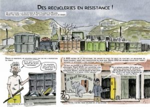 Reportage dessiné de Tommy produit lors de la résidence de journalisme de Michel Gairaud, Communauté Royans Vercors